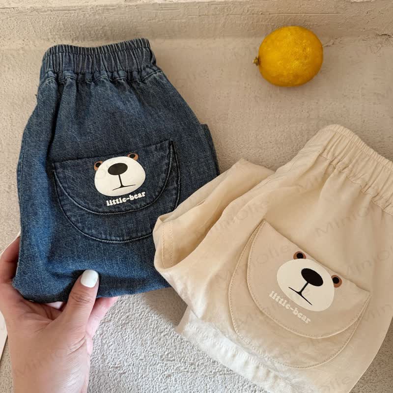 LITTLE-BEAR Toddler Relaxed Denim Harem Pants - image 5