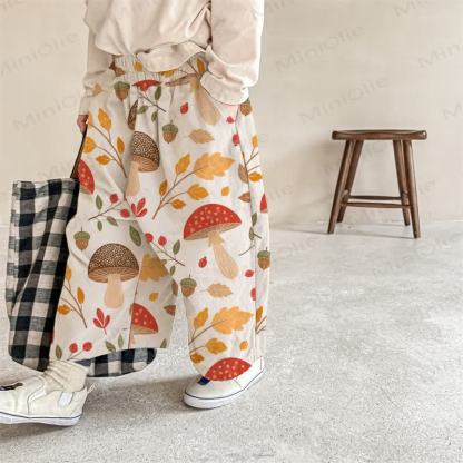 Baby Autumn Mushroom Beige Pants - Beige - 2-3T - image 1