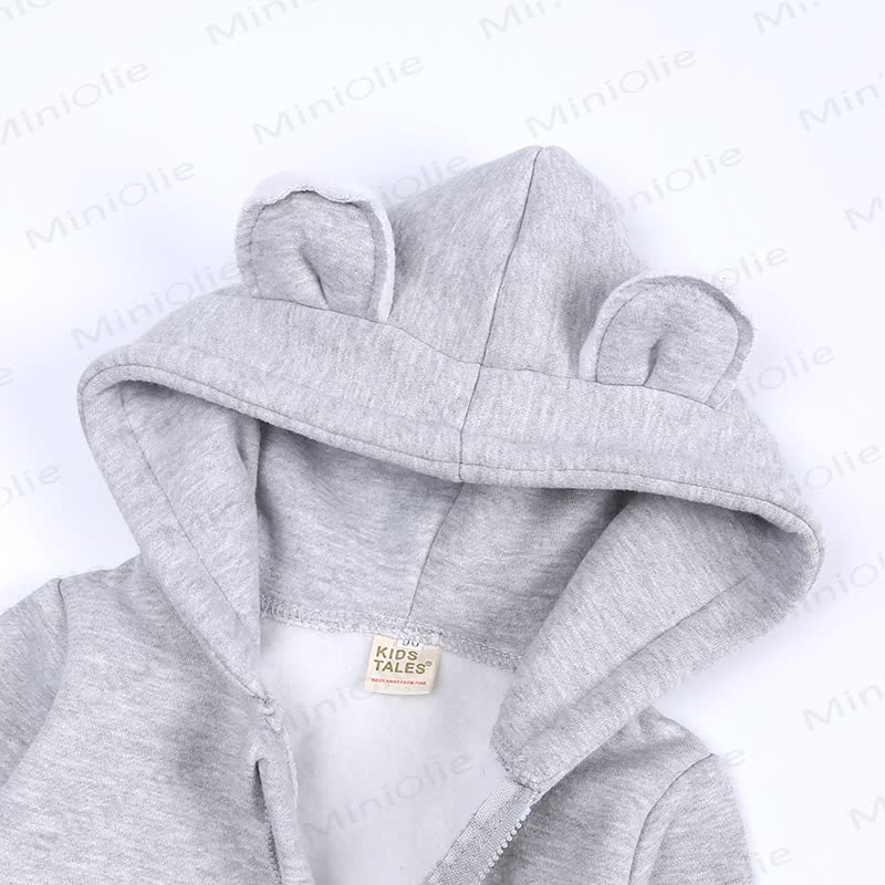 Baby Little Ears Hooded Zip Romper - image 21