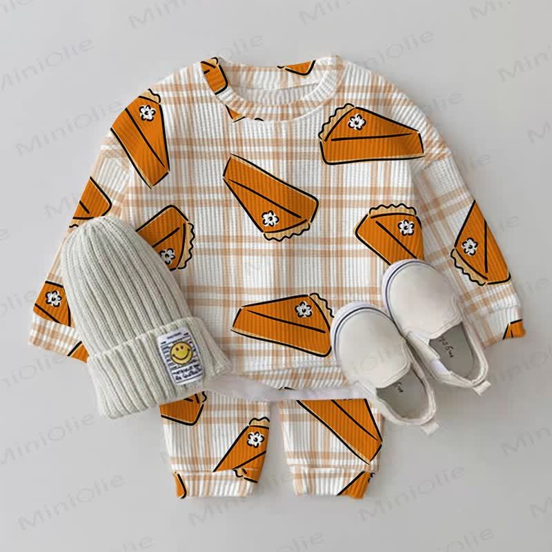 Baby Pumpkin Desserts Waffle 2-piece Set - White - 2-3T - image 1