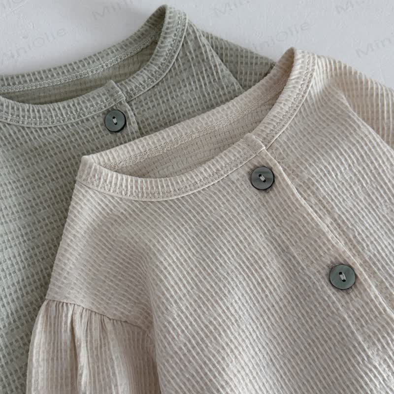 Baby Toddler Textured Ruffle Trim Cardigan and Pants Set - image 8