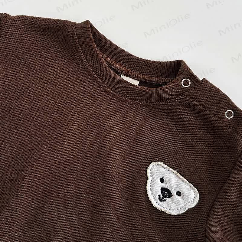 Baby Animal Patch Sweatshirt and Pants Set - image 4
