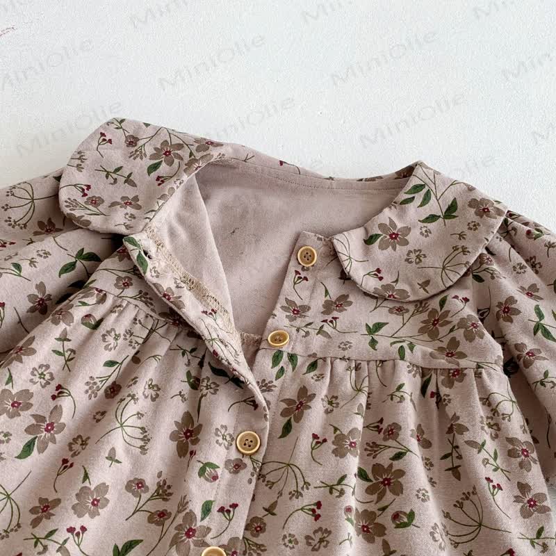 Baby Peter Pan Collar Long Sleeve Romper - image 6