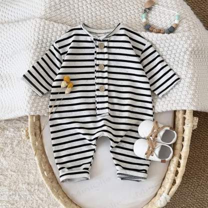 Baby Stripe Food Applique Onesie - image 8
