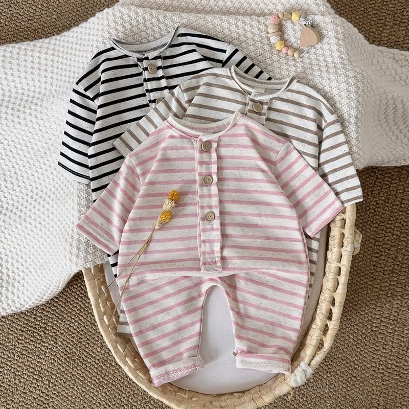 Baby Stripe Food Applique Onesie - image 2