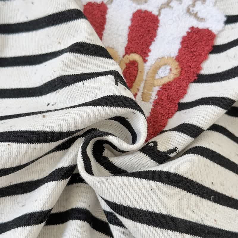 Baby Stripe Food Applique Onesie - image 14