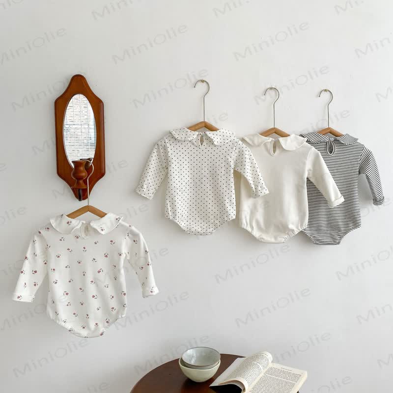 Personalized Baby Name Peter Pan Collar Bodysuit - image 3