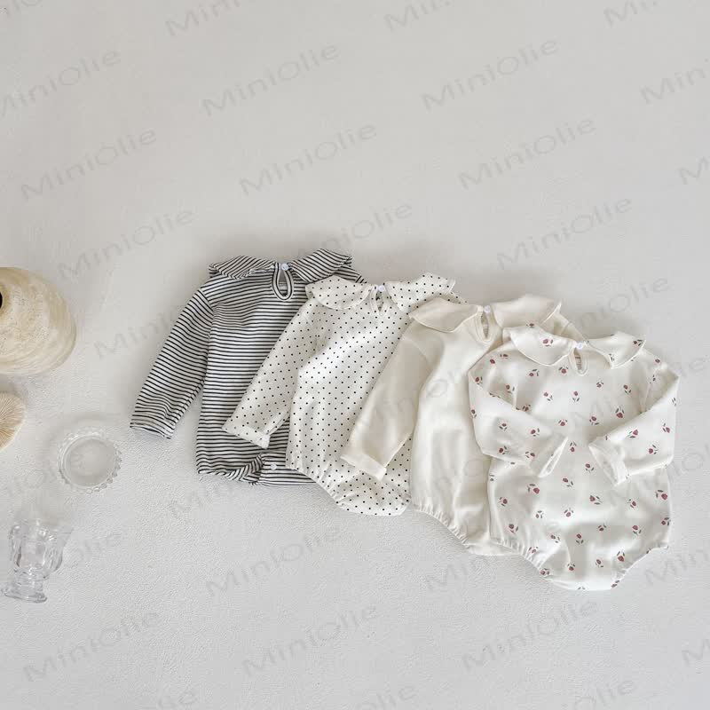 Personalized Baby Name Peter Pan Collar Bodysuit - image 4