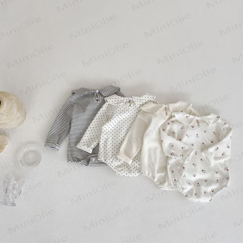 Personalized Baby Name Peter Pan Collar Bodysuit - image 4