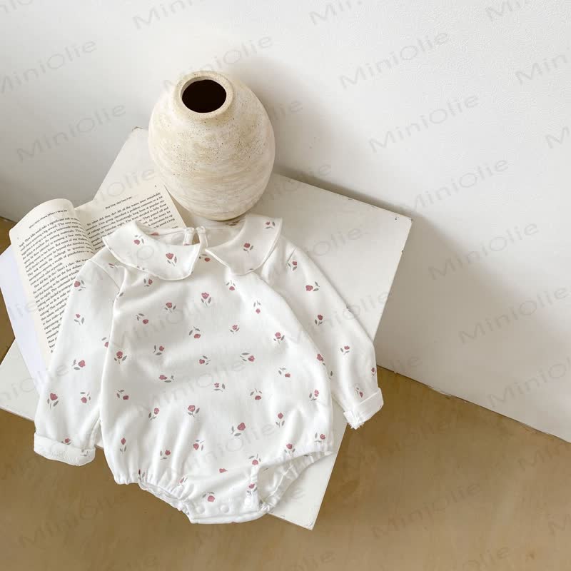 Personalized Baby Name Peter Pan Collar Bodysuit - image 9