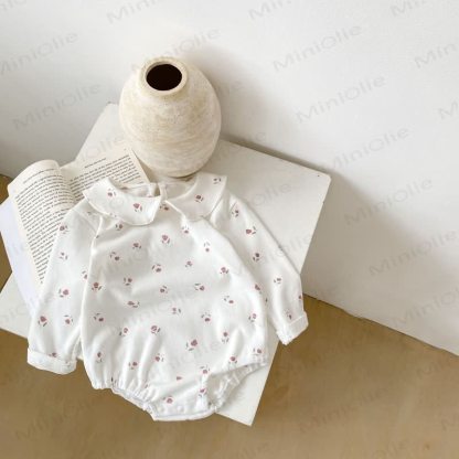 Personalized Baby Name Peter Pan Collar Bodysuit - image 9