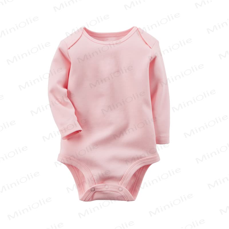Personalized Baby Name Long Sleeve Bodysuit - Pink - 24M - image 2