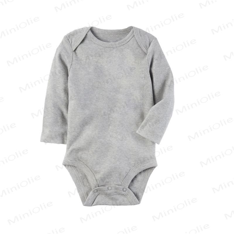 Personalized Baby Name Long Sleeve Bodysuit - Gray - 24M - image 3