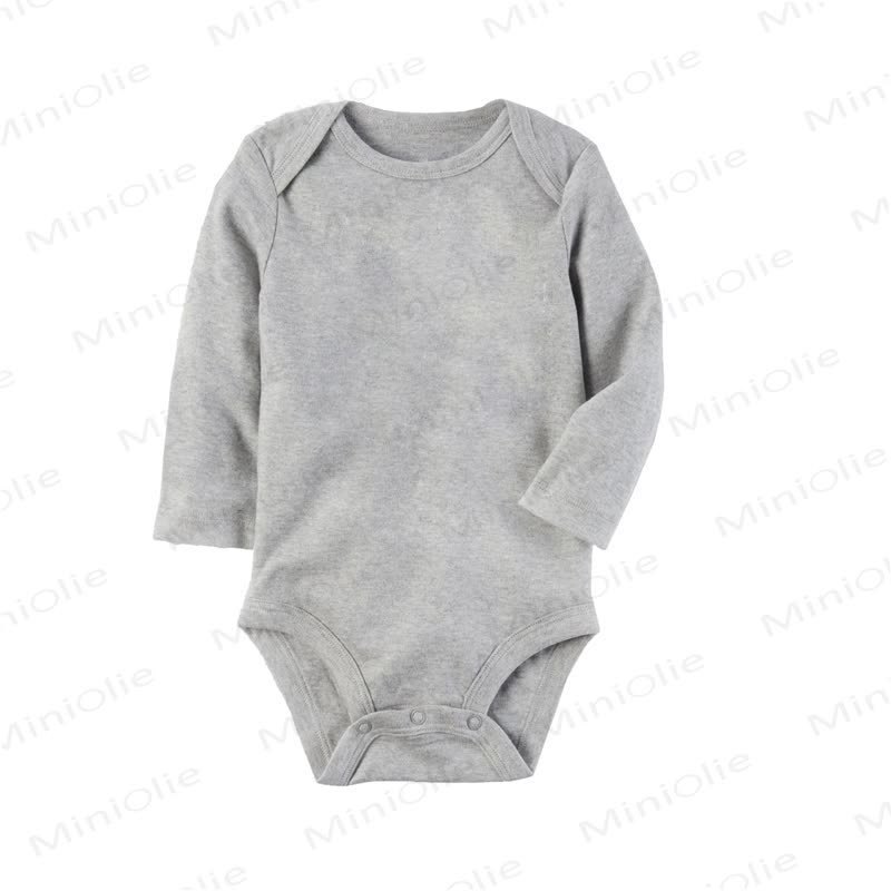Personalized Baby Name Long Sleeve Bodysuit - Gray - 24M - image 3
