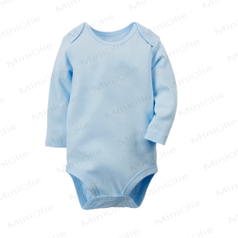 Personalized Baby Name Long Sleeve Bodysuit - Blue - 24M - image 6