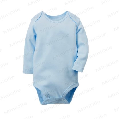 Personalized Baby Name Long Sleeve Bodysuit - Blue - 24M - image 6