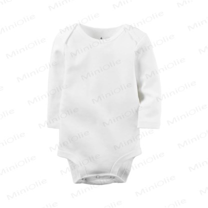 Personalized Baby Name Long Sleeve Bodysuit - White - 24M - image 7