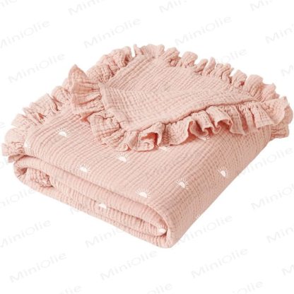 Personalized Baby Name Ruffled Animal/Flower Blanket - Sun - image 11