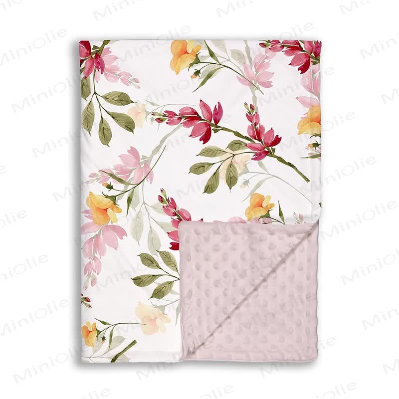 Personalized Baby Name Animal/Floral Blanket - Flower - 75x100cm - image 10