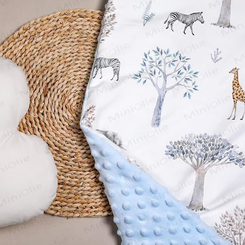 Personalized Baby Name Animal/Floral Blanket - image 14