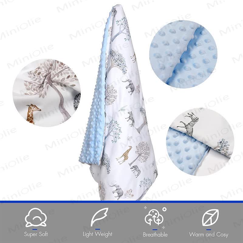 Personalized Baby Name Animal/Floral Blanket - image 15