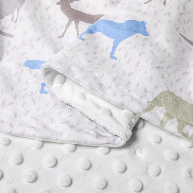 Personalized Baby Name Animal/Floral Blanket - image 16