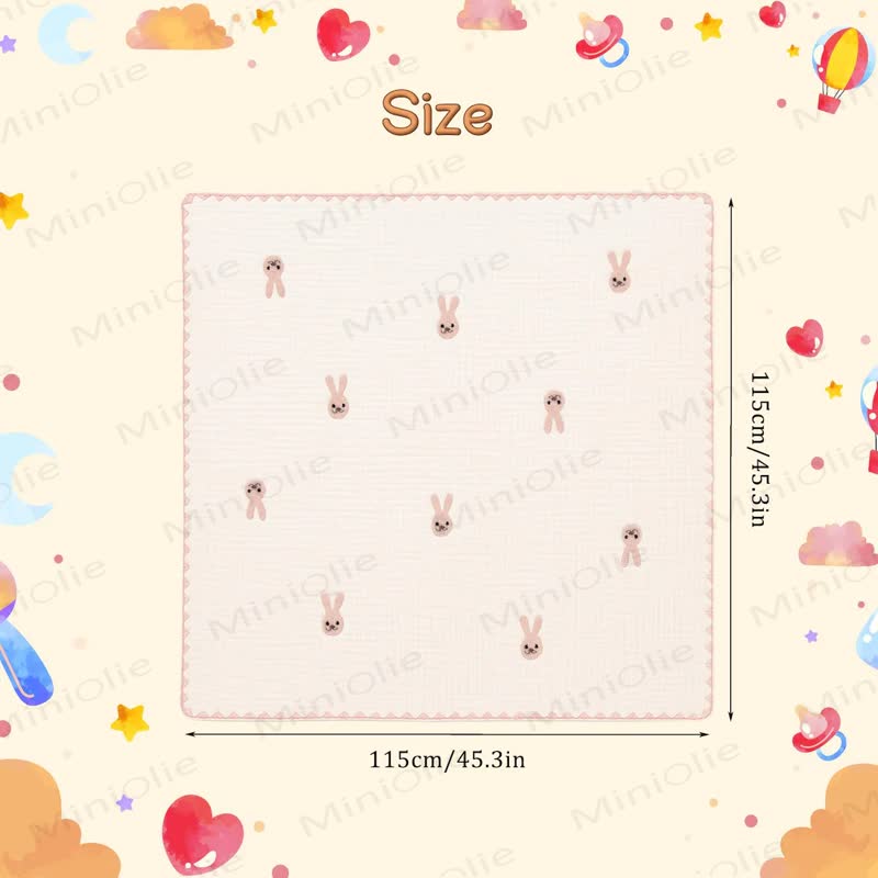 Personalized Baby Name Leaves/Animal Blanket - image 5