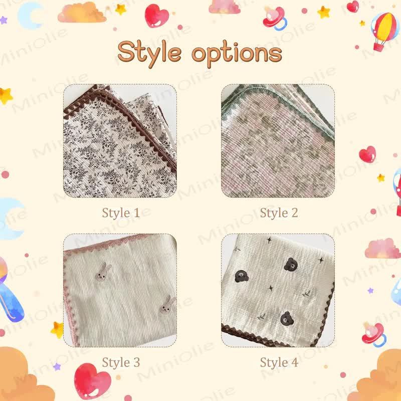 Personalized Baby Name Leaves/Animal Blanket - image 14