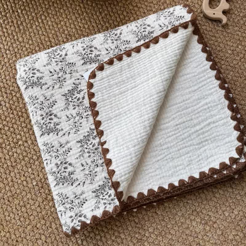 Personalized Baby Name Leaves/Animal Blanket - image 8