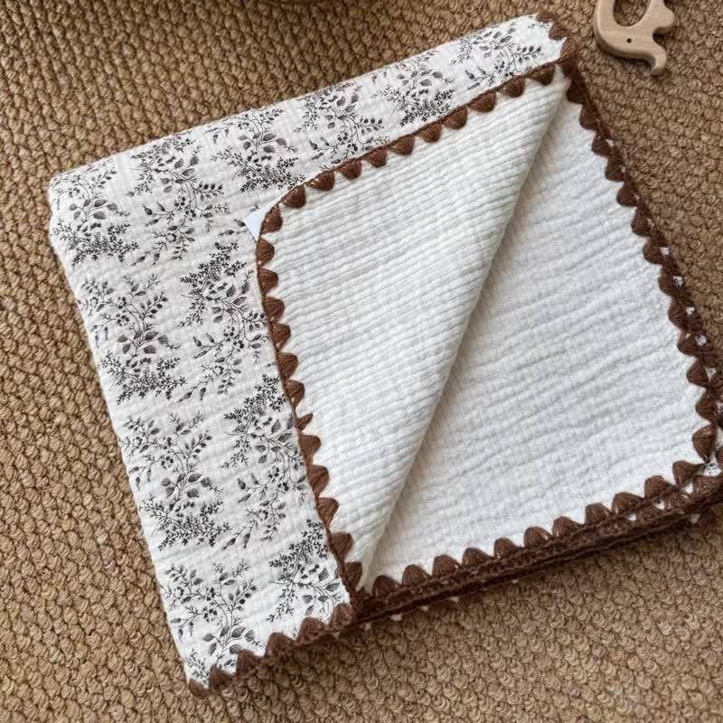 Personalized Baby Name Leaves/Animal Blanket - image 8