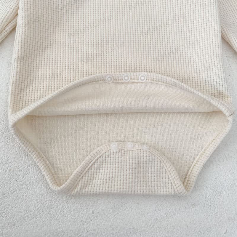 Personalized Baby Name Baby Lace Collar Waffle Bodysuit - image 9