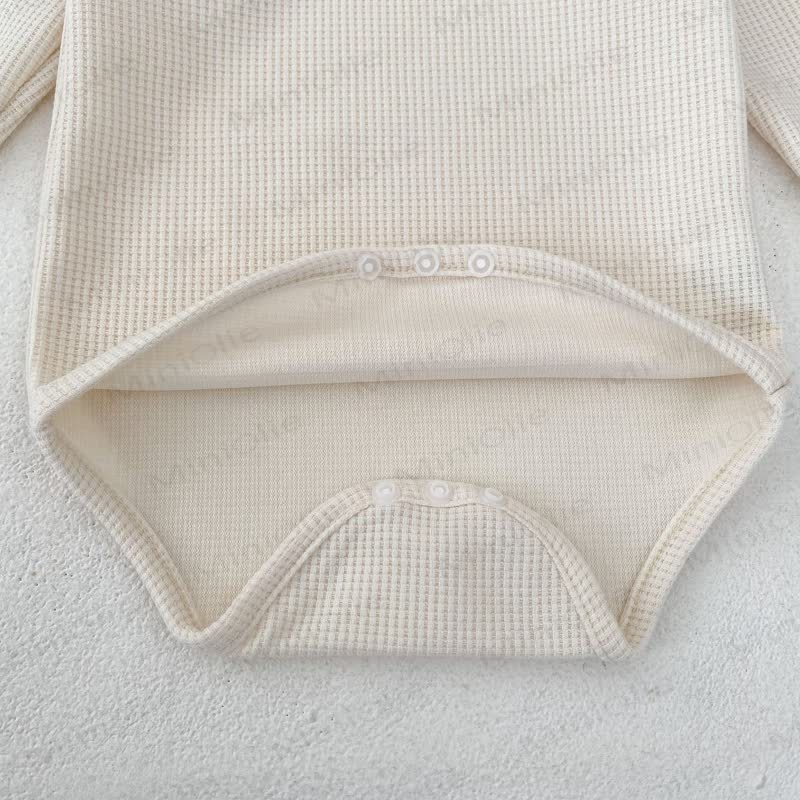 Personalized Baby Name Baby Lace Collar Waffle Bodysuit - image 9
