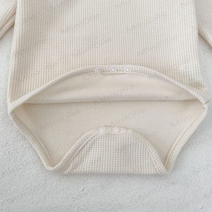 Personalized Baby Name Baby Lace Collar Waffle Bodysuit - image 9