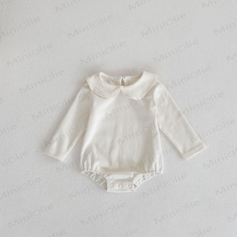 Personalized Baby Name Peter Pan Collar Bodysuit - White - 18-24M - image 6