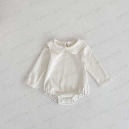 Personalized Baby Name Peter Pan Collar Bodysuit - White - 18-24M - image 6