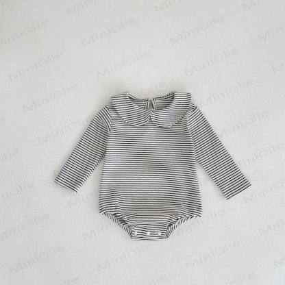 Personalized Baby Name Peter Pan Collar Bodysuit - Stripes - 18-24M - image 10