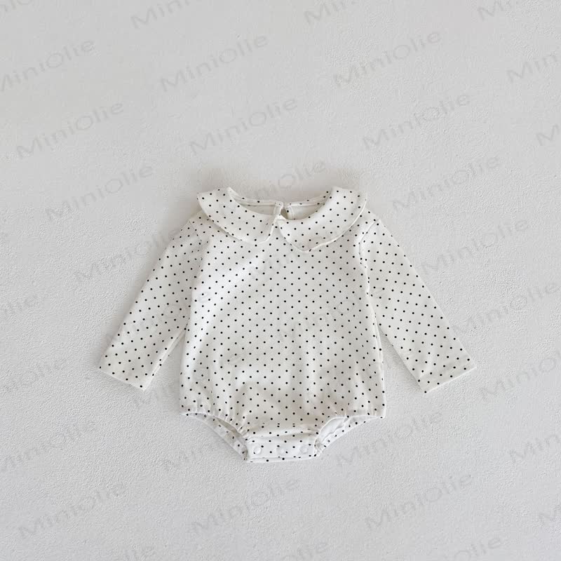 Personalized Baby Name Peter Pan Collar Bodysuit - Dot - 18-24M - image 13
