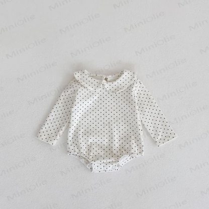 Personalized Baby Name Peter Pan Collar Bodysuit - Dot - 18-24M - image 13