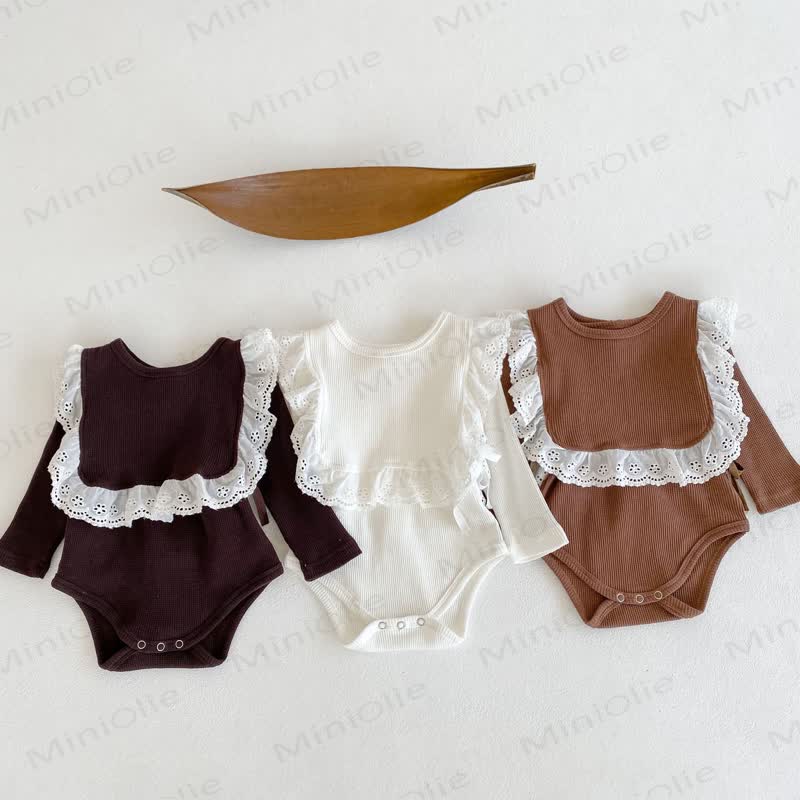 Personalized Baby Name Baby Ribbed Bodysuit with Bib - image 3