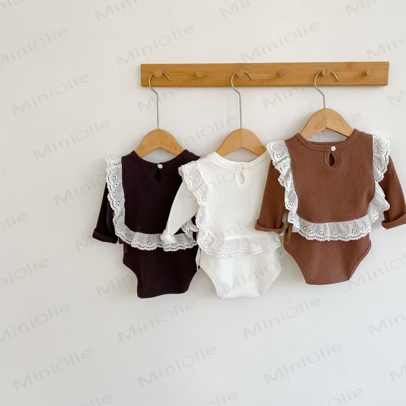 Personalized Baby Name Baby Ribbed Bodysuit with Bib - image 5