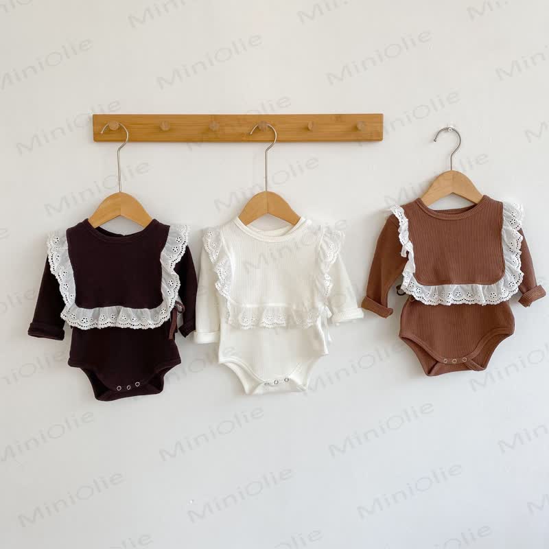 Personalized Baby Name Baby Ribbed Bodysuit with Bib - image 4