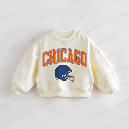 CHICAGO Baby Toddler Football Cream Sweatshirt - Cream - 3-5T - image 1