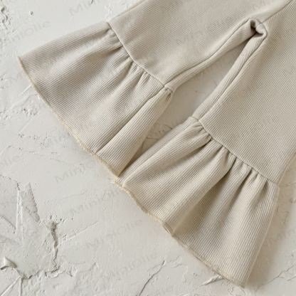 Baby Beige Vintage Lace Collar Top and Pants Set - image 7