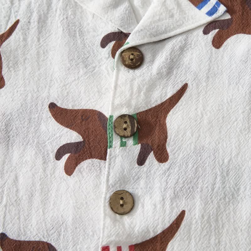 Baby Toddler Dachshund Shirt and Shorts 2-piece Set - image 3