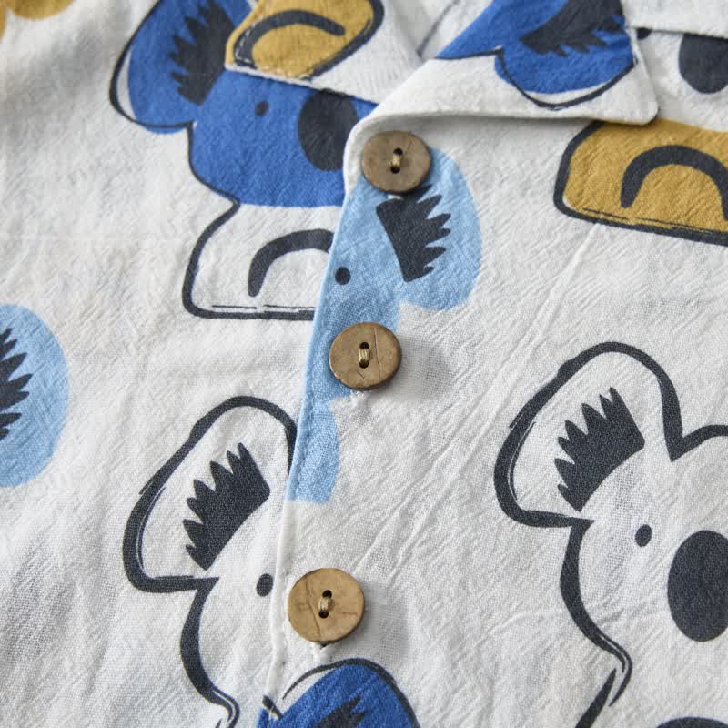 Baby Toddler White Koala Shirt and Shorts 2-piece Set - image 3