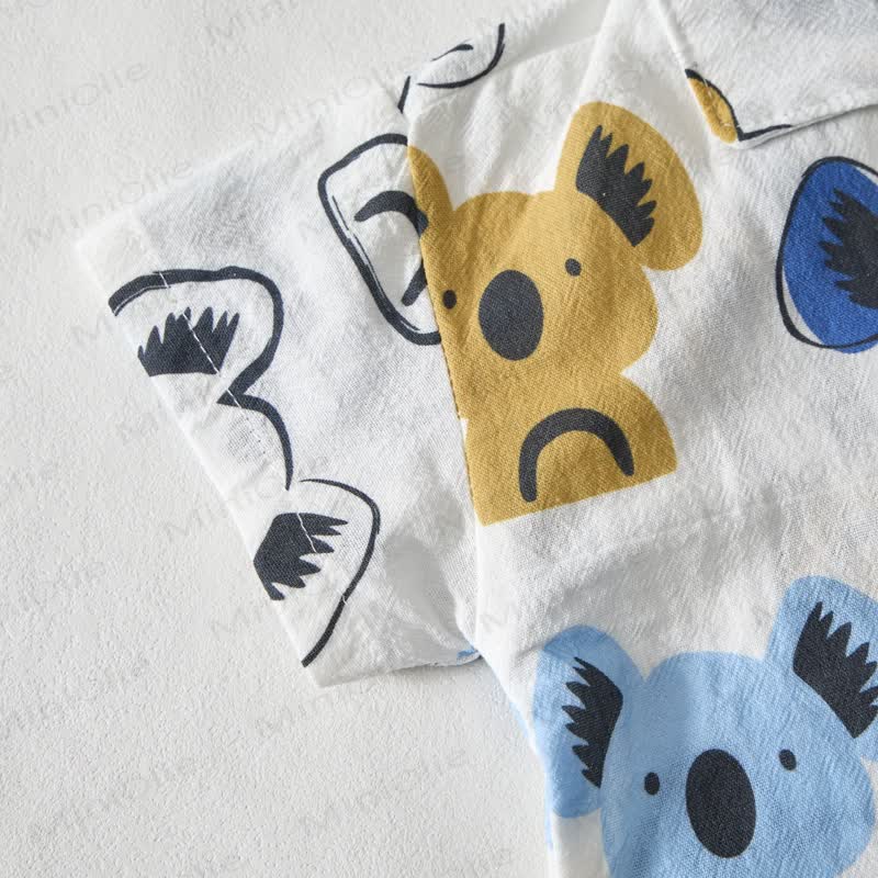 Baby Toddler White Koala Shirt and Shorts 2-piece Set - image 4