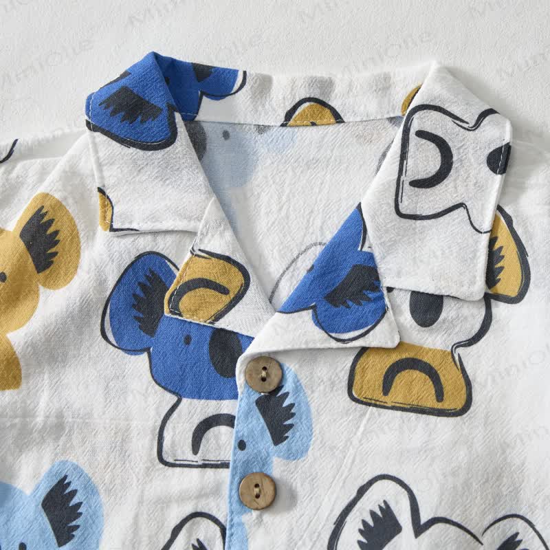 Baby Toddler White Koala Shirt and Shorts 2-piece Set - image 2