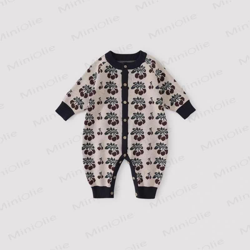Baby Knit Cotton Romper - Ivory - 18-24M - image 4