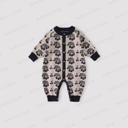 Baby Knit Cotton Romper - Ivory - 18-24M - image 4