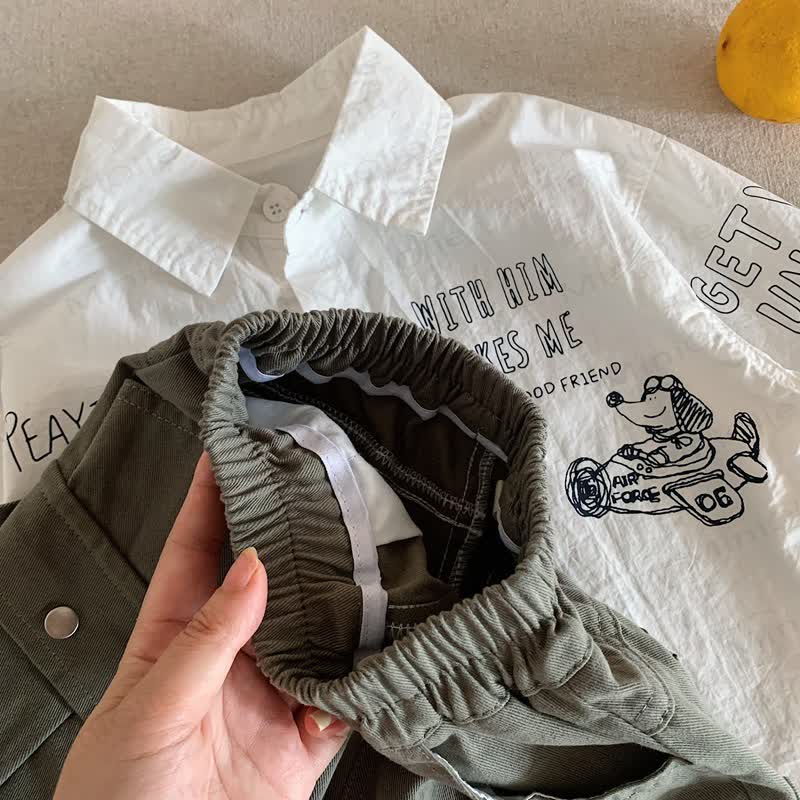 Toddler Baby Casual Slanted Pocket Cargo Pants - image 5